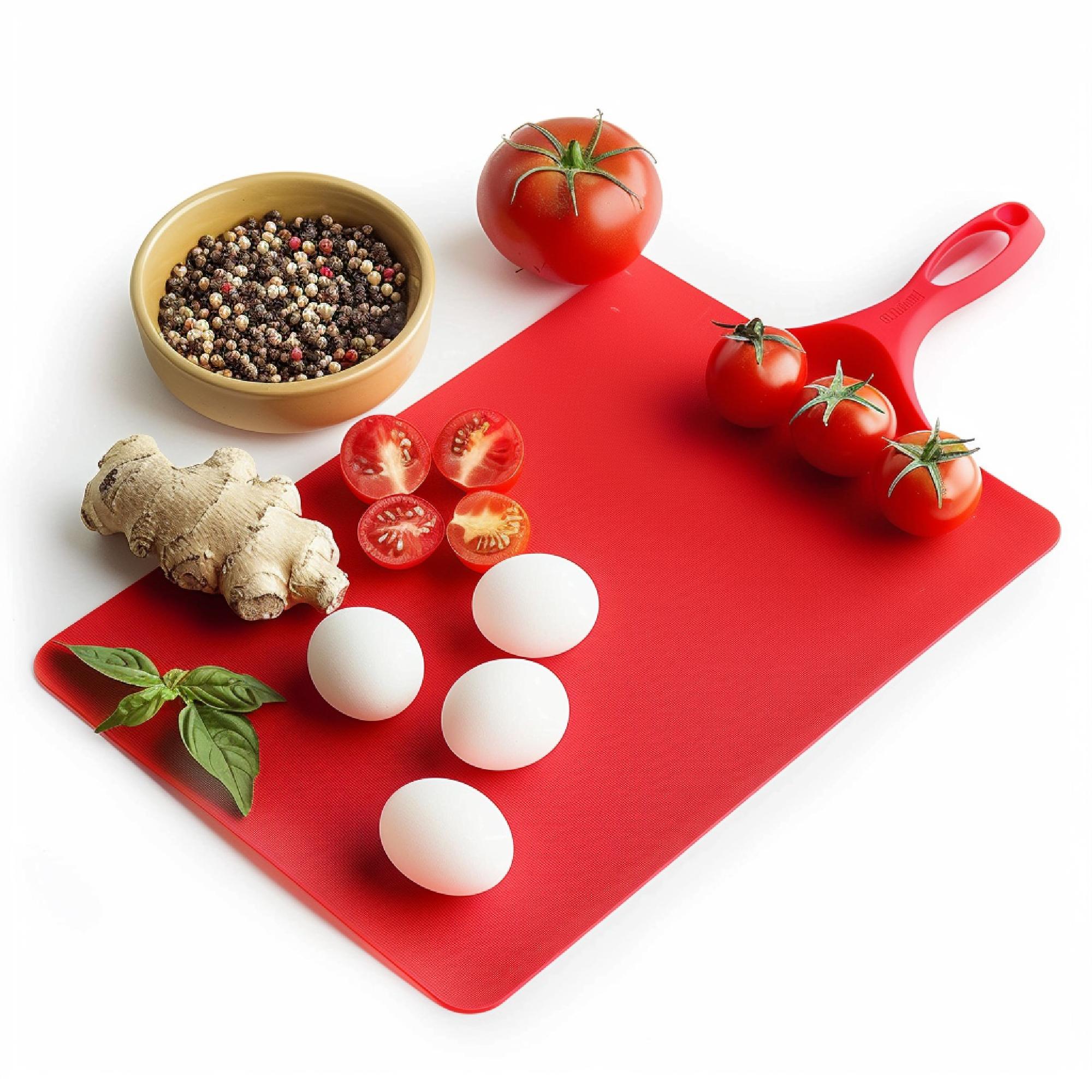 Organized mise en place in home kitchen